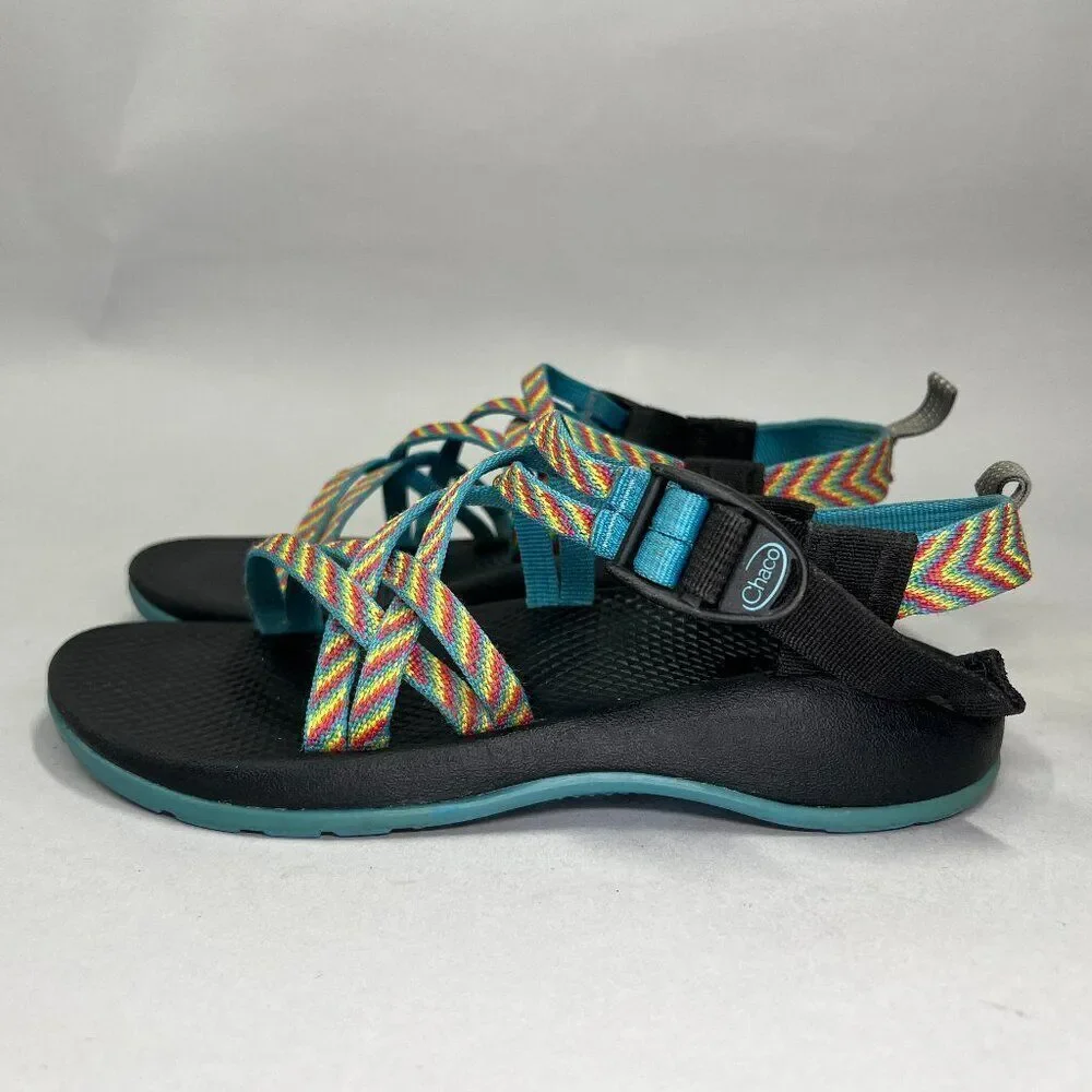 Chaco Girl's Size 4 Ecotread Fiesta Colorful Outdoor Hiking Athletic‎ Sandals